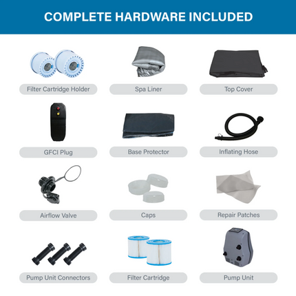 Avenli SPA London Portable Spa Heating Filtration System Inflatable Spa