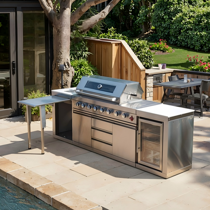 Outdoor BBQ Kitchen Garden BBQ Grill Set Stainless Steel