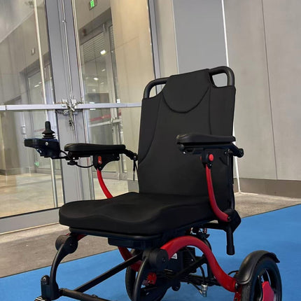 Ultra Light Folding Electric Wheelchair MK9005 Red