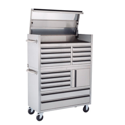 41 inch Stainless Steel 14 Drawer tool chest Tool Box Chest Cabinet