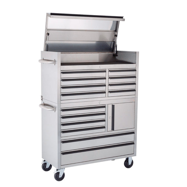 41 inch Stainless Steel 14 Drawer tool chest Tool Box Chest Cabinet