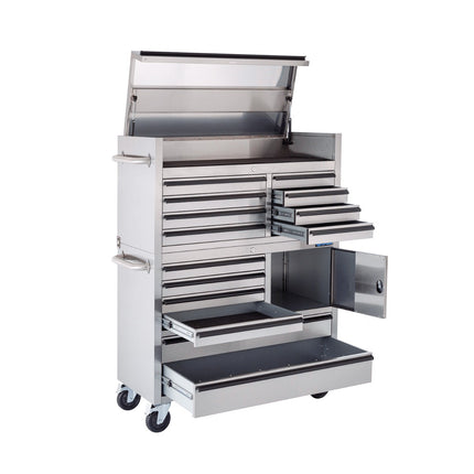 41 inch Stainless Steel 14 Drawer tool chest Tool Box Chest Cabinet