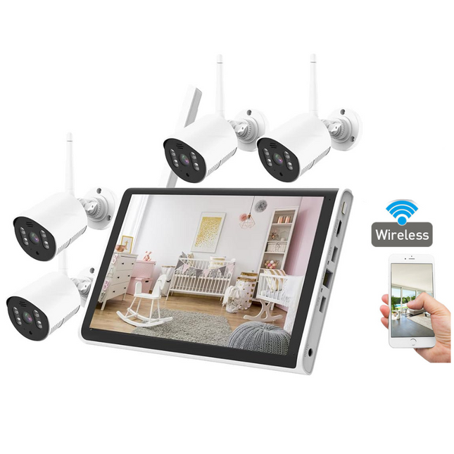 10.1 Inch Screen Wireless Security camera system CCTV NVR surveillance Installation service available