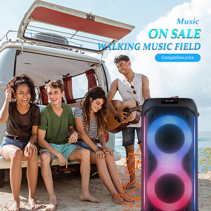 Bluetooth party speaker with microphone 2 x 6.5″ bass Partybox 610