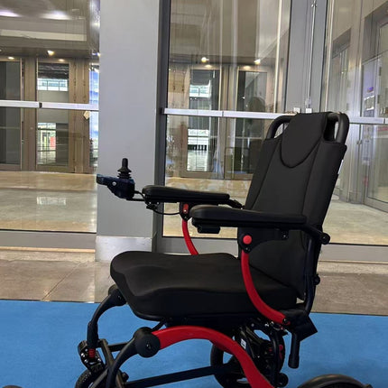 Ultra Light Folding Electric Wheelchair MK9005 Red