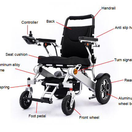 Folding Electric Wheelchair With Joystick Control MK6016