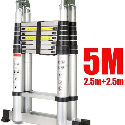 Ladder Telescopic Aluminum Extension 5m