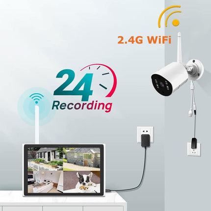 10.1 Inch Screen Wireless Security camera system CCTV NVR surveillance Installation service available