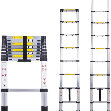 Ladder Telescopic Aluminium Extension Ladder 1m-2.6m