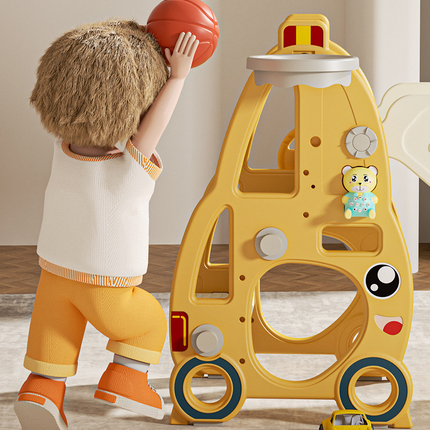 Kids Slide with Basket Ball