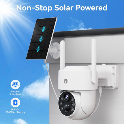 Solar 10.1 Inch Screen Wireless Security camera system CCTV Installation service available