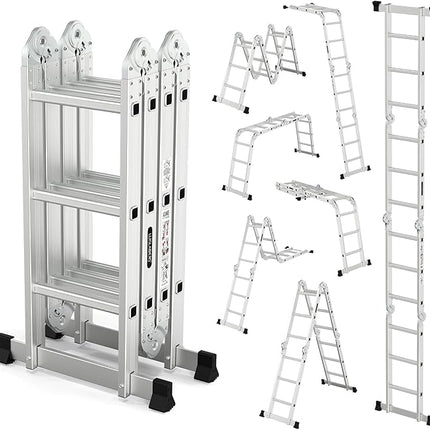 Ladder Multi Purpose 4.7m with two platforms folding ladder
