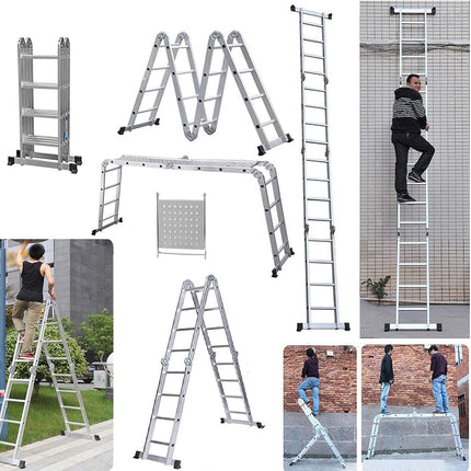 Ladder Multi Purpose 4.7m with two platforms folding ladder