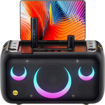Ikarao Break X1 Karaoke Machine System With 13.3″ Touch Screen Wireless Mic