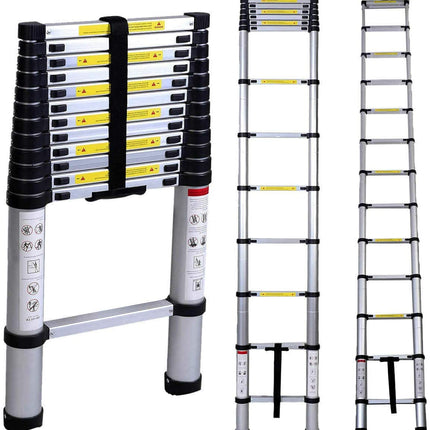 Ladder Telescopic Aluminium Extension Ladder 1m-3.8m