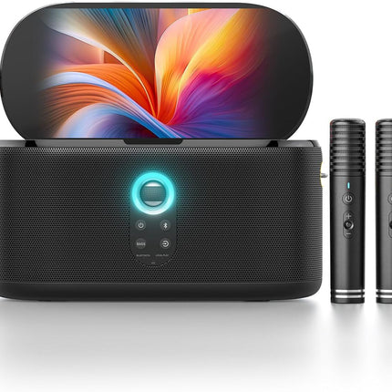 Ikarao S1 Karaoke Machine System With 10.1″ Touch Screen Wireless Mic