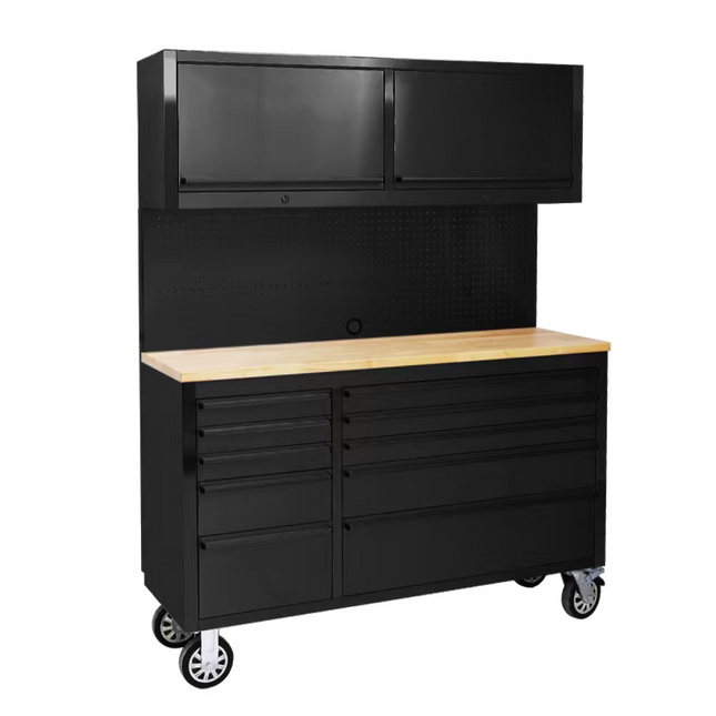 55 Inch 12 Drawers Black Tool Chest workbench