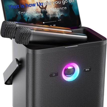Ikarao S3 Karaoke Machine System With 7″ Touch Screen Wireless Mic