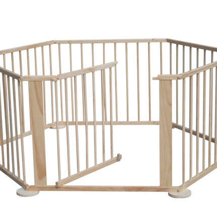 8PC WOODEN BABY PLAYPEN