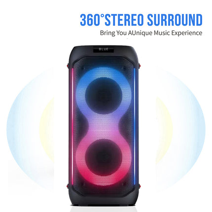 Bluetooth party speaker with microphone 2 x 6.5″ bass Partybox 610