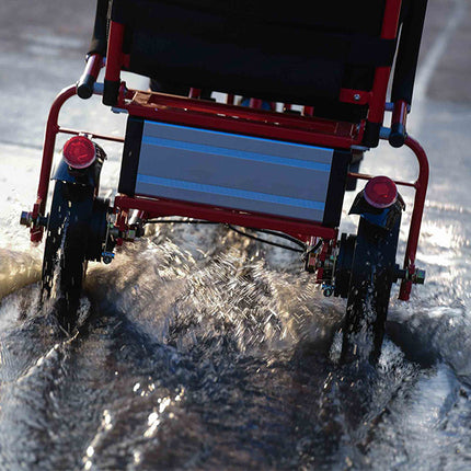 Foldable Electric 3 wheel mobility scooter black Red