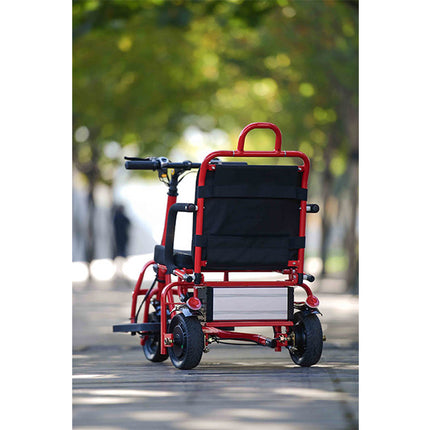 Foldable Electric 3 wheel mobility scooter black Red