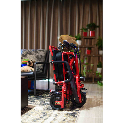 Foldable Electric 3 wheel mobility scooter black Red
