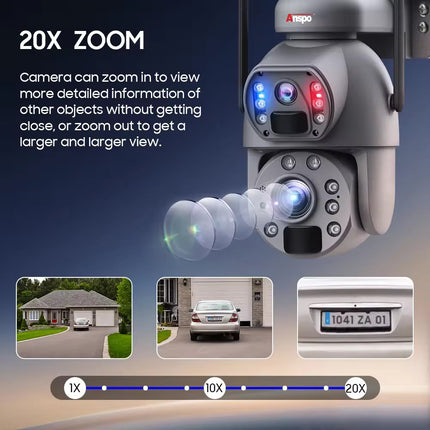 Dual camera WIFI SOLAR security camera wireless free batteries with 64GB card Auckland Installation Available