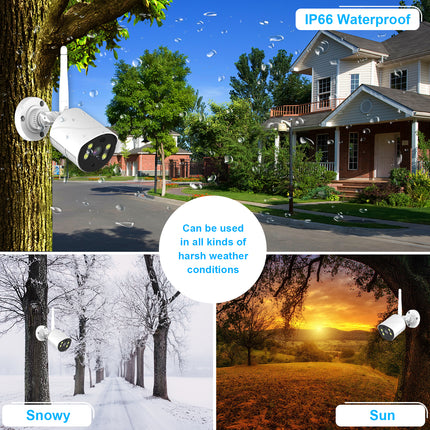 10.1 Inch Screen Wireless Security camera system CCTV NVR surveillance Installation service available