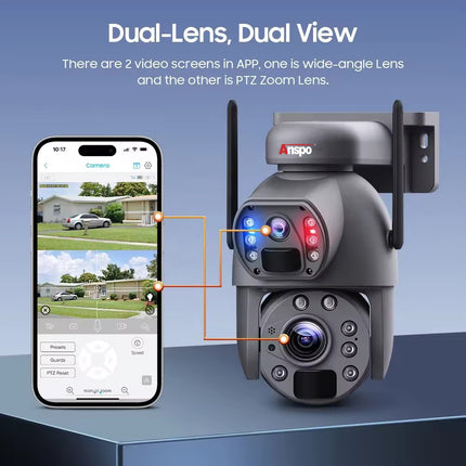 Dual camera WIFI SOLAR security camera wireless free batteries with 64GB card Auckland Installation Available