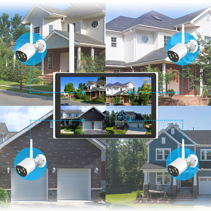 10.1 Inch Screen Wireless Security camera system CCTV NVR surveillance Installation service available