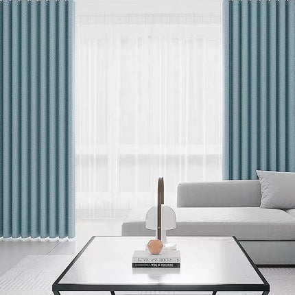 100% Blockout Blue Readymade Curtain drapes – 8 sizes