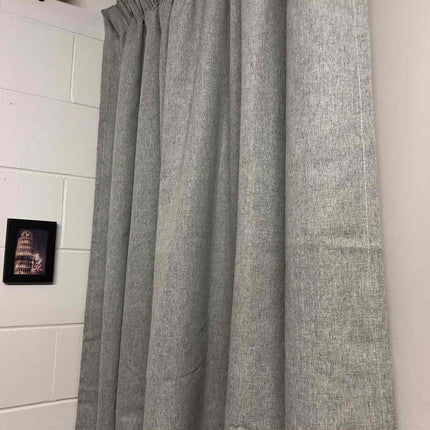 100% Blockout Grey Readymade Curtain drapes – 8 sizes