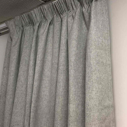 100% Blockout Grey Readymade Curtain drapes – 8 sizes