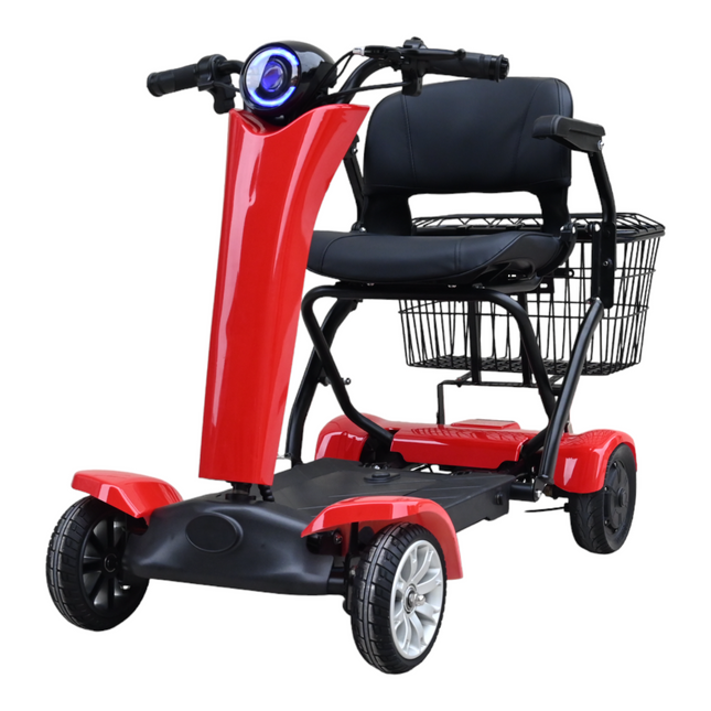 Auto-Folding 4-Wheel Electric Mobility Scooter – Compact & Portable