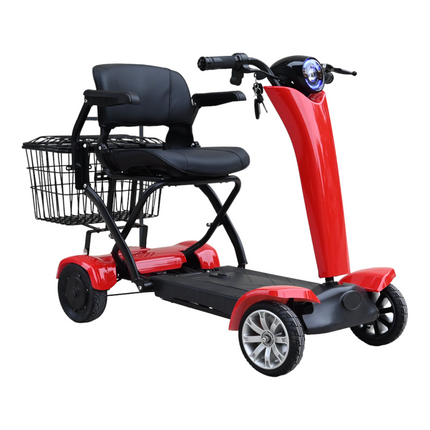 Auto-Folding 4-Wheel Electric Mobility Scooter – Compact & Portable