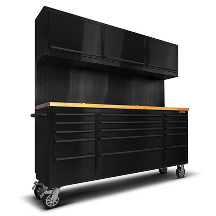 72 Inch 18 Drawers black Tool Chest workbench