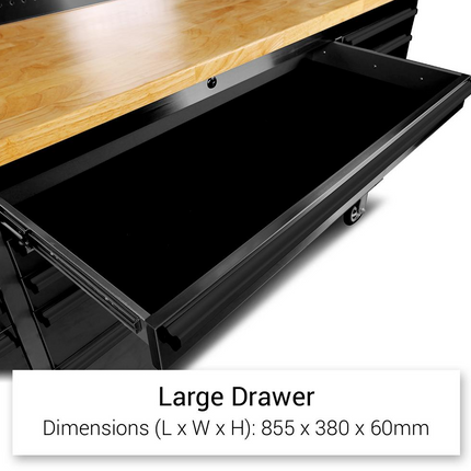 72 Inch 18 Drawers black Tool Chest workbench