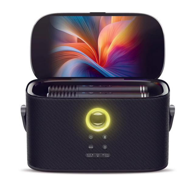 Ikarao S2 Karaoke Machine System With 8″ Touch Screen Wireless Mic