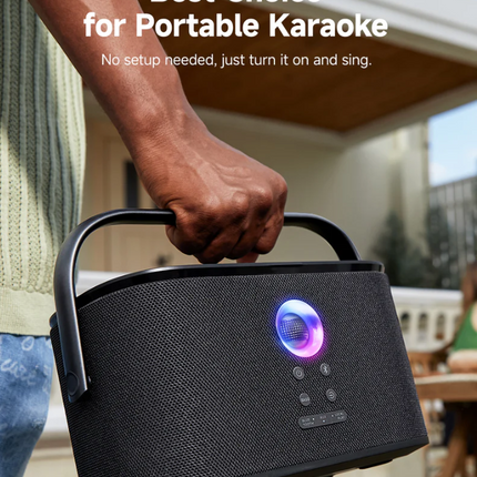 Ikarao S2 Karaoke Machine System With 8″ Touch Screen Wireless Mic