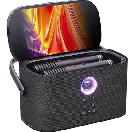 Ikarao S2 Karaoke Machine System With 8″ Touch Screen Wireless Mic