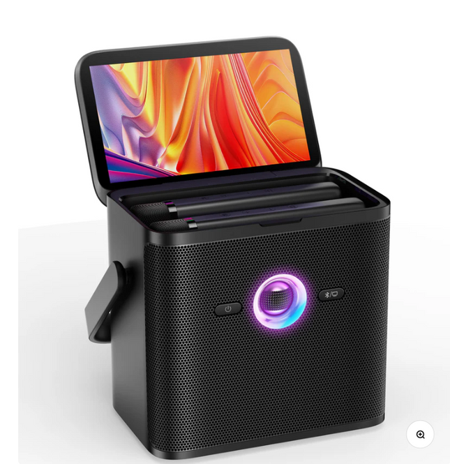 Ikarao S3 Karaoke Machine System With 7″ Touch Screen Wireless Mic