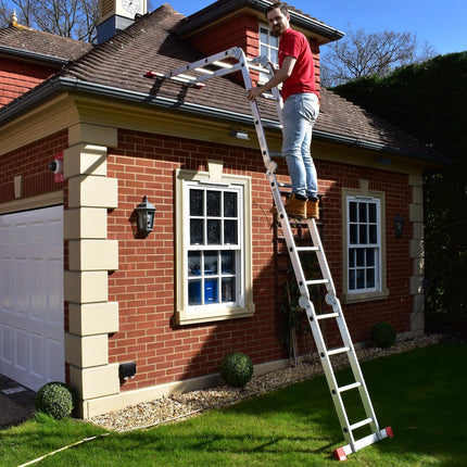 Multi Purpose Ladder 3.6M with two platforms folding ladder