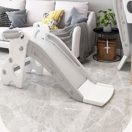 Kids Slide with Basket – Grey Indoor Play Set