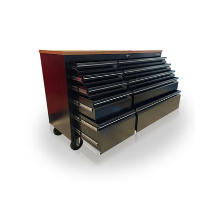 55 inch Black 10 Drawer Work Bench tool chest Tool Box Chest Cabinet