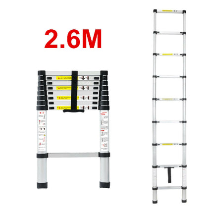 Ladder Telescopic Aluminium Extension Ladder 1m-2.6m