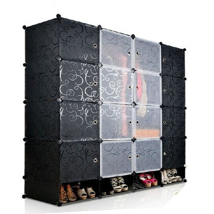 Wardrobe organiser storage with shoes cabinet Y1