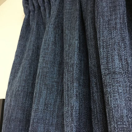 One pair of Readymade Curtains blockout drapes Blue- 8 sizes