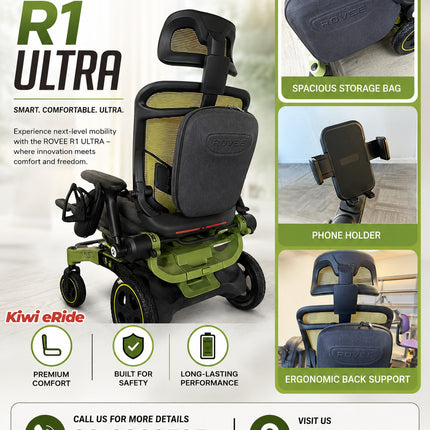 Airwheel H3T Auto-Folding Electric Wheelchair With remote control