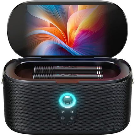 Ikarao S1 Karaoke Machine System With 10.1″ Touch Screen Wireless Mic